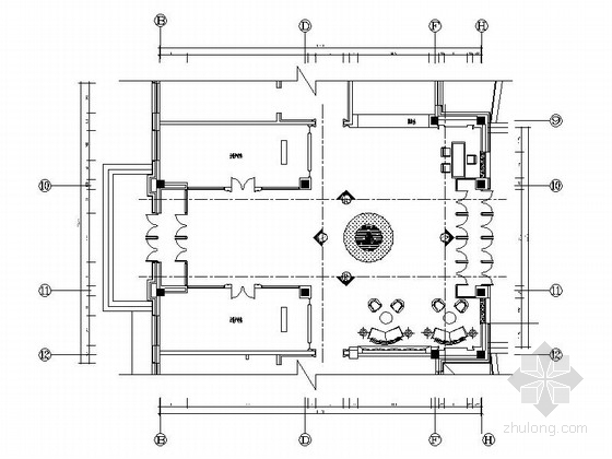 服务区施工图纸资料下载-某高速公路服务区综合楼大堂装修施工图（含效果）