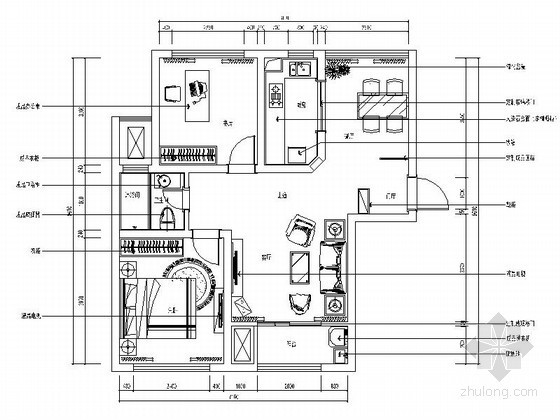 85平米两居室装修图纸资料下载-现代两居室装饰装修图（含效果）