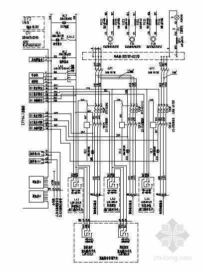 厂房高低压配电室图纸资料下载-高低压柜电气控制原理图纸