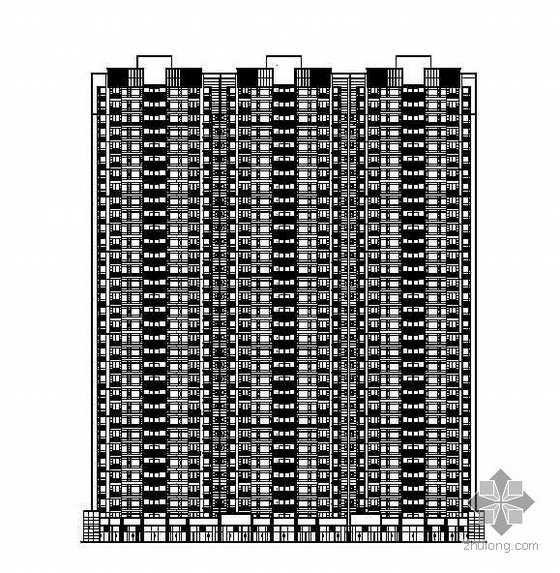 两梯十户高层住宅资料下载-[成都郫县]某三十三层高层住宅楼建筑施工图