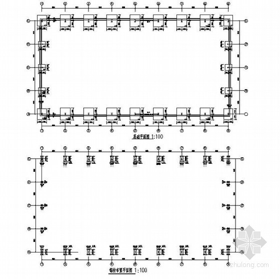 吊车结构设计资料下载-泰安市某带吊车厂房结构设计图