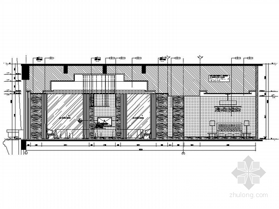 [中山]繁华商业中心区酒店典雅中餐厅装修施工图（含效果）包房立面图