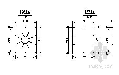 双悬臂标志构造图资料下载-公路双悬臂标志基础构造图