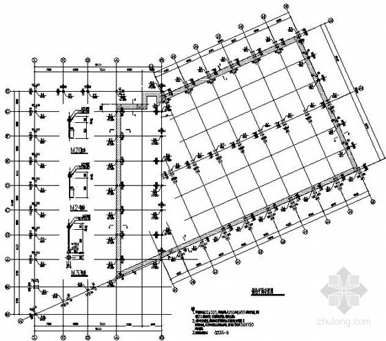 黑龙江起重机资料下载-[黑龙江]4S服务站钢框架结构施工图