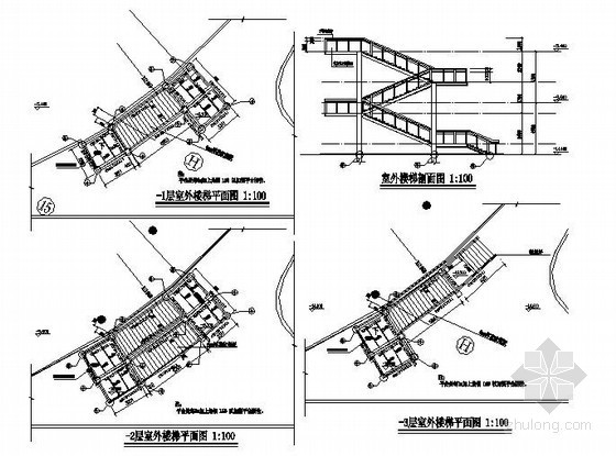 室外楼梯洞口封堵资料下载-某钢结构楼梯节点详图