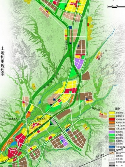 工业区城市规划资料下载-[太原]城市工业新区概念规划方案