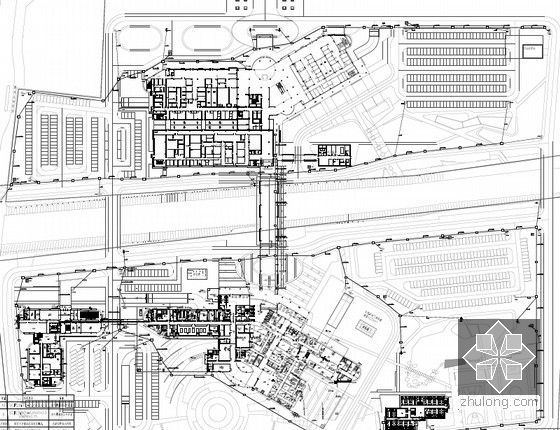 [广东]三级甲等中医院新院弱电智能化全套施工图192张（含各个系统图 大样图 平面图 甲级设计院）-室外安防总平面图