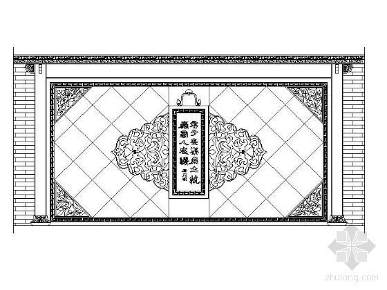 照壁建筑图资料下载-影壁1