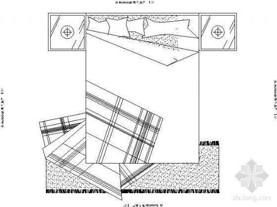 平面图块cad资料下载-床平面图块集