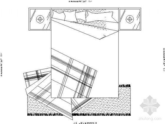 床CAD平面资料下载-床平面图块集