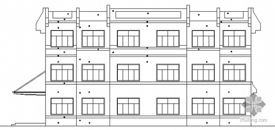 宁波某化工公司三层办公副楼建筑施工图