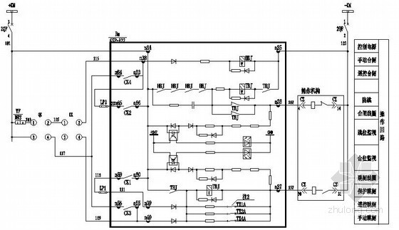 gck型低压配电柜资料下载-某工厂配电柜二次接线图纸
