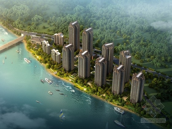 高档山地住宅景观资料下载-[重庆]32层现代风格高档住宅区建筑设计方案文本（含CAD）