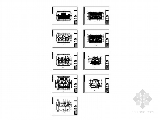 [四川]西班牙风格三平拼接独栋别墅设计方案图（知名建筑设计院）-总缩略图 