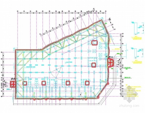 排桩挡墙cad资料下载-[浙江]排桩加一道混凝土支撑深基坑支护施工图