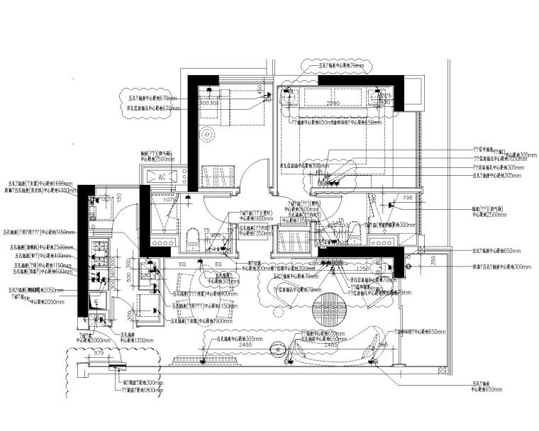 橱柜厨房设计CAD施工图资料下载-[深圳]华润大涌中式样板间设计方案+施工图+软装方案+物料书+效果图