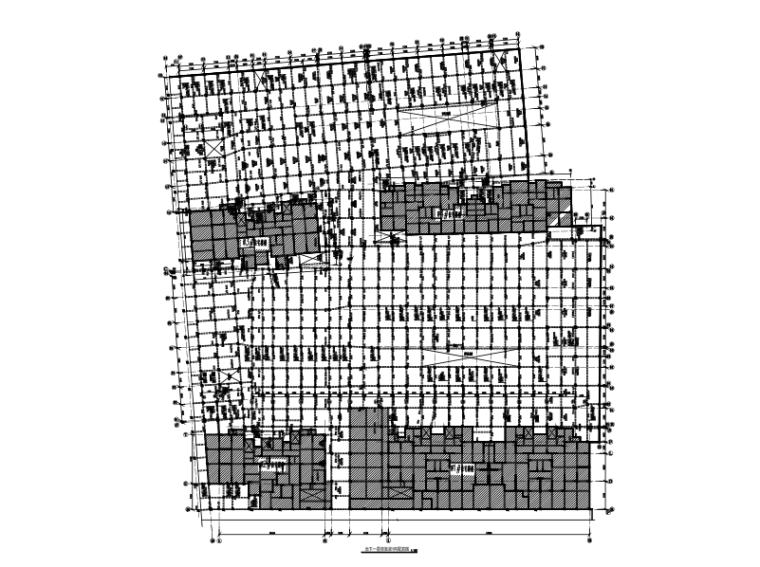 广场地下车库全套施工图资料下载-[江苏]2层框架结构购物广场地下车库结构施工图（CAD、13张）