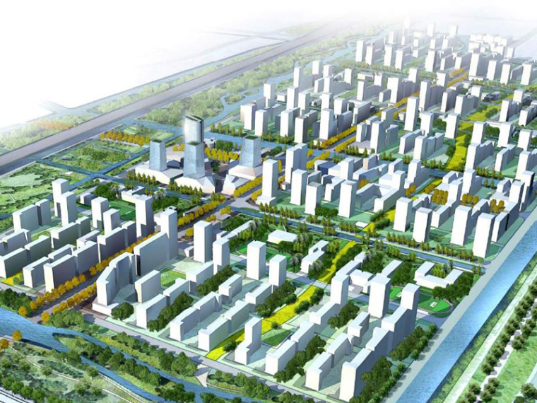 居住区组团规划图资料下载-[上海]闵行马桥大型混合居住区概念性规划设计方案文本