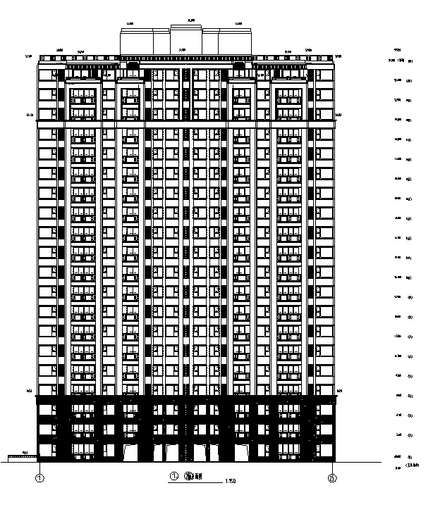 塔式住宅设计规划资料下载-[上海]16年审图知名设计院塔式住宅施工图（含基点及结构）