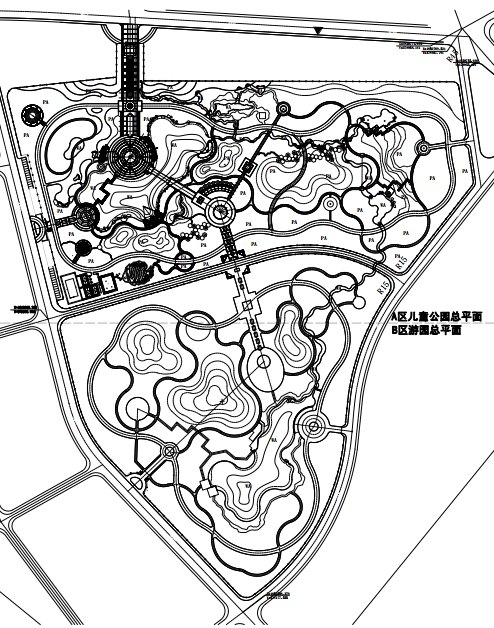 公园滨水景观设计资料下载-[新疆]滨水山地儿童公园景观设计全套PDF施工图文本