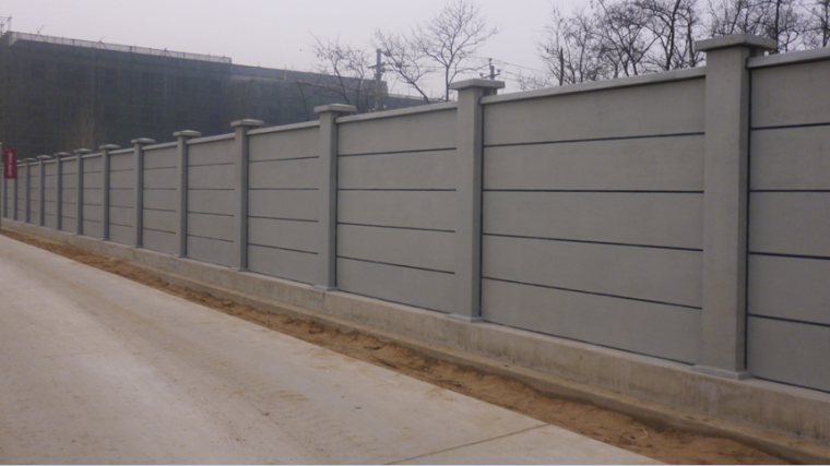 围墙柱施工资料下载-装配式围墙在变电站中的应用