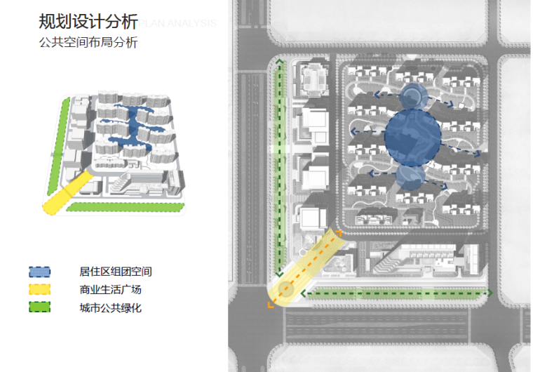 [江苏]悦达广场规划设计方案-公共空间布局