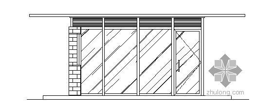 门卫室CAD建筑施工图资料下载-门卫室施工图