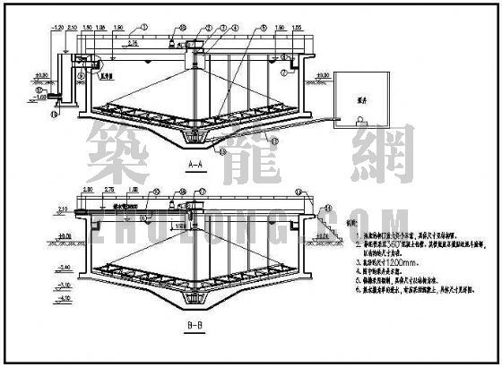 桩基沉淀池资料下载-某中间沉淀池结构详图