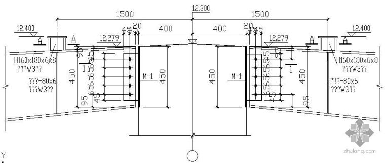 型钢柱与钢梁资料下载-某钢梁与混凝土柱节点构造详图(6)