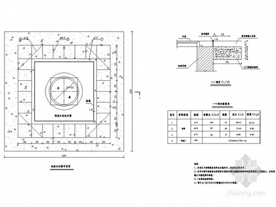 自来水检查井大样图资料下载-市政道路检查井周围路面加固图