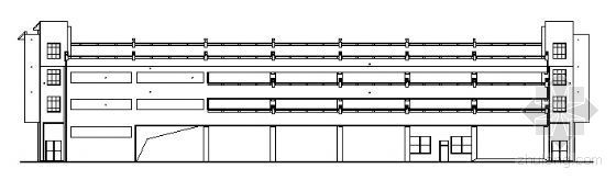 多层立体车库施工方案资料下载-某四层立体车库建筑方案图