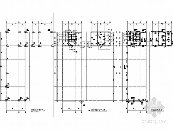 三层框架结构科技创业孵化园结构施工图-3#楼局部屋面结构平面图
