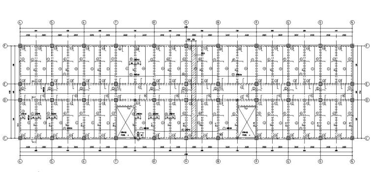 [六层]框架凹字形教学楼毕业设计（计算文件、部分建筑、结构图）-5层屋面面板配筋