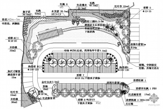 居住区设计方案要求资料下载-上海某居住区组团绿化设计方案