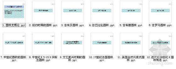 文艺复兴时期西方园林资料下载-西方园林史