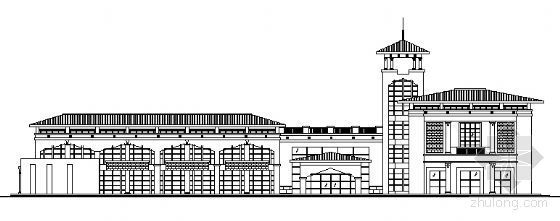 公寓户型设计图资料下载-[安县]某低层花园大酒店及公寓宿舍楼建筑方案图