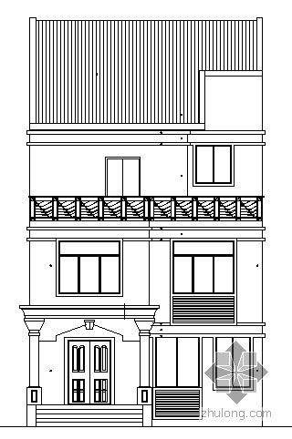 东莞联排别墅资料下载-[东莞市]碧水天源D型三层别墅建筑施工图