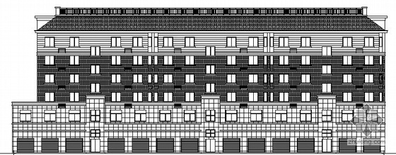 安徽某小区多层住宅楼资料下载-[安徽滁州]某湖心小区1号楼建筑施工图