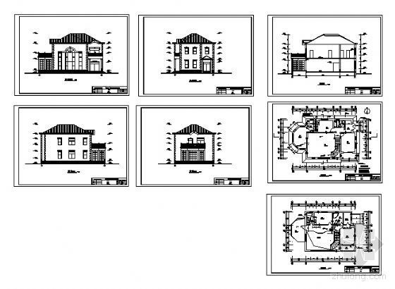 某二层小别墅建筑方案图-4