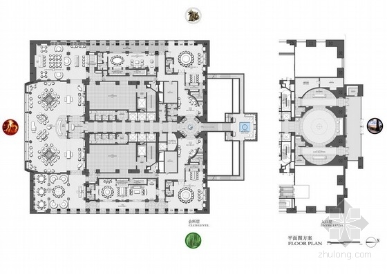 欧式酒店室内设计方案案例资料下载-[北京]知名超级豪华七星级酒店室内设计方案图