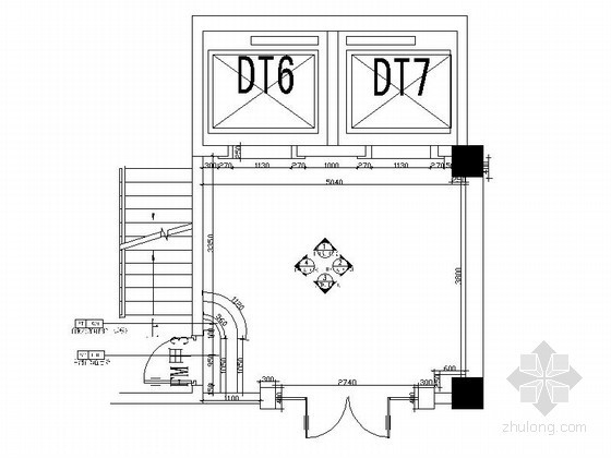 电梯间节点图资料下载-[深圳]酒店DT型大堂电梯间室内装修图