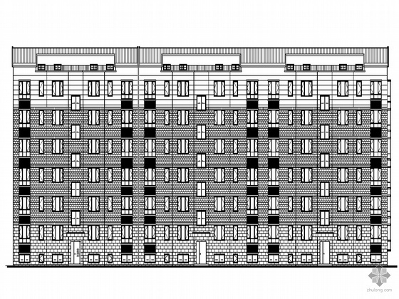 中式公建建筑设计资料下载-[潍坊市]某花园二期高档住宅小区楼群（8栋+售楼处）建筑设计施工套图（配有计算报告书等）