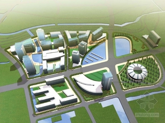 [上海]国际体育中心规划及单体设计方案文本(国外知名建筑设计公司-体育中心效果图