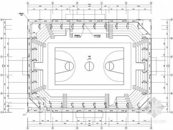 室内篮球馆平面布置图资料下载-某篮球馆中央空调设计施工图纸