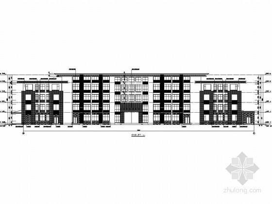 多层办公建筑设计结构图资料下载-[四川]四层框架结构综合办公楼结构图（含建筑图）
