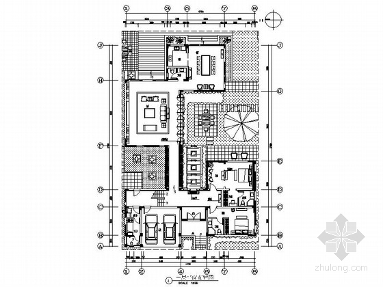 低密度别墅小区整体总图资料下载-[江苏]低密度住宅小区独栋新中式两层别墅装修施工图