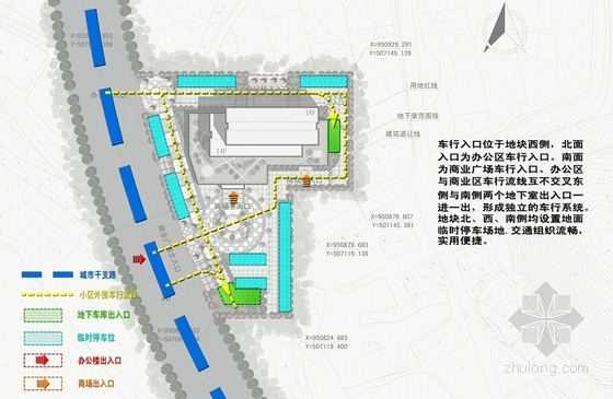 [福建]18层海浪造型商务办公楼建筑设计方案文本（知名设计院）-18层海浪造型商务办公楼建筑设计分析图