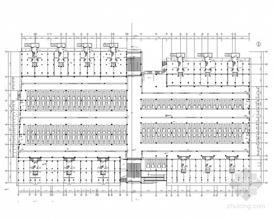 地下二层车库结构图纸资料下载-[江苏]地下1层车库电气施工图纸