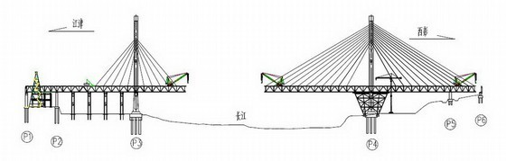 路桥工程施工技术总结（2013）-钢桁梁架设意图 