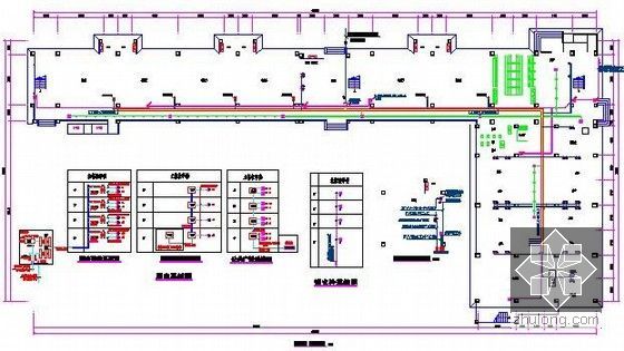 [湖南]2015年小学校项目建设工程量清单(风雨操场 全套施工图纸)-一层弱电、消防平面图